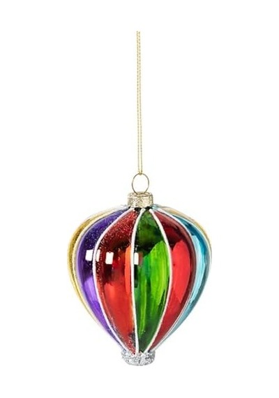 Balloon Ağaç Süsü 9 Cm Açık Ahşap