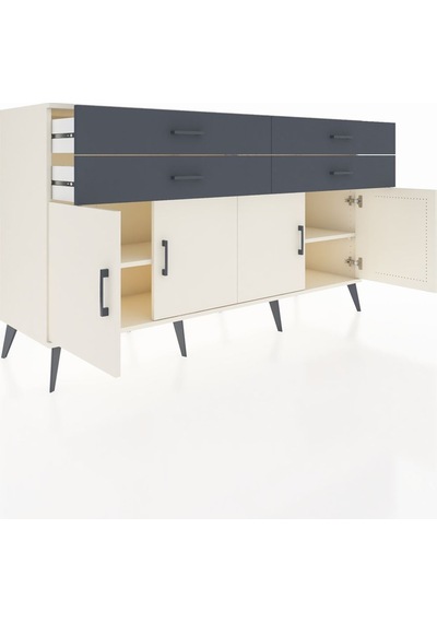 Hyperion Konsol 2 Raflı 4 Çekmeceli 8 Kapaklı 176x44x99 Aytaşı-ay Aytaşı-aytaşı/antrasit Hyperion Konsol 2 Raflı 4 Çekmeceli 8 Kapaklı 176x44x99 Aytaşı-ay Aytaşı-aytaşı/antrasit