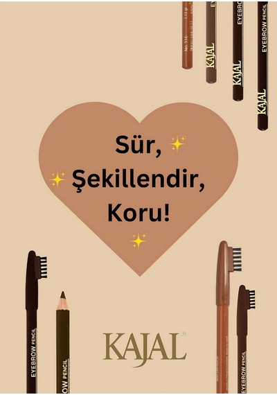 Kajal Kapağı Fırçalı Kahverengi Kaş Kalemi 313 Dark Brown