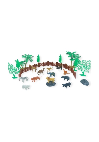 Hayvan Figürleri - Aksesuarlı Vahşi Hayvanlar Seti - Mini Set 30 Parça