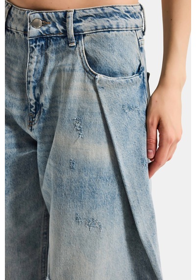 Itsbasic Kadın T.kot Rengi 12s6-65 Loose Fit Bol Kesim Özel Tasarım Denim Jean Itsbasic Kadın T.kot Rengi 12s6-65 Loose Fit Bol Kesim Özel Tasarım Denim Jean