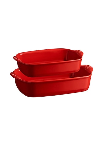 Emile Henry Eh349892 Fırın Kabı Seti Kırmızı 29 X 19 - 36 X 23 Cm Kırmızı
