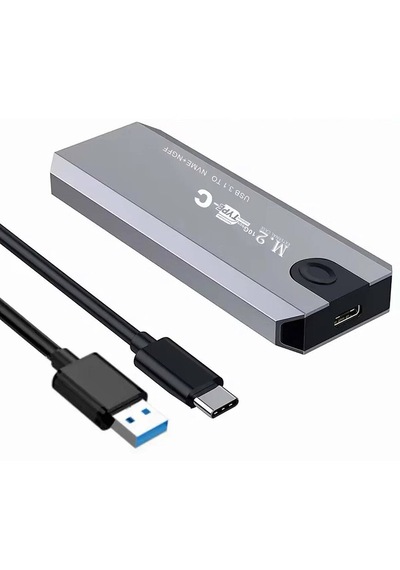 Molix Mx-2002 M.2 Nvme + Ngff Sata Ssd Alüminyum Harici Kutu - Usb 3.1 Type-c 10gbps