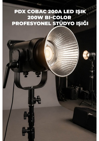 Pdx Cobac 200a Led Işık 200w Bi-color Profesyonel Stüdyo Işığı