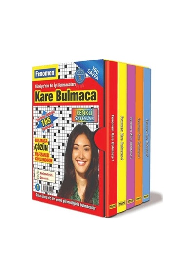 Fenomen Kare Bulmaca Seti 5 Kitap