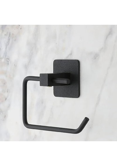 Yapışkanlı Tuvalet Kağıtlığı,tuvalet Kağıdı Askısı,tuvalet Kağıdı Tutucu,modern Tasarım,siyah, Metal,de Çok Renkli