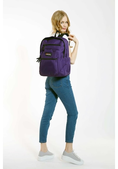 Kaukko Full Pocket Sırt Çantası Mor K1433