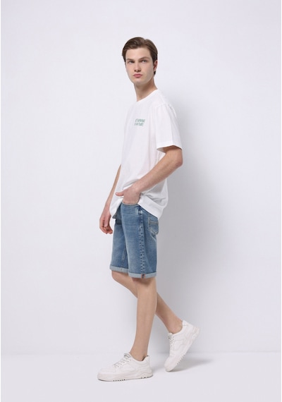 Colin's Colins Straight Fit Düşük Bel Düz Erkek Denim Jean Şort Cl1074439 Q1.v1 Dn09019 Denim