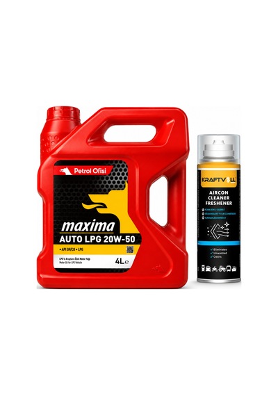 Petrol Ofisi Maxıma Auto Lpg 20w-50 4 Litre + Klima Bombası 200 ML