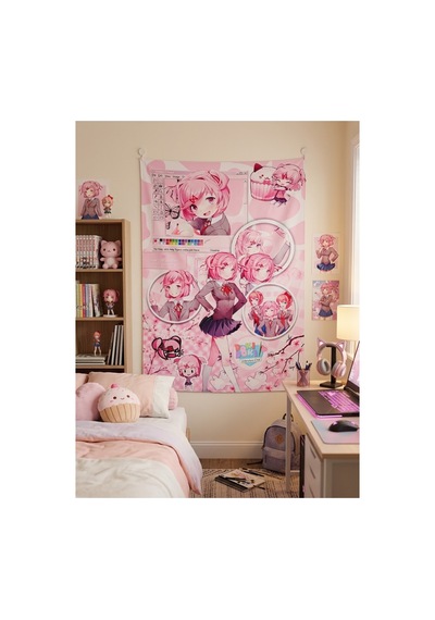 Owl Bag Doki Doki Literatüre Club Natsuki Desenli Tasarım Duvar Halısı