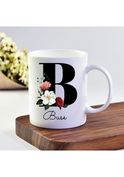 Buse Isimli Kupa Bardak Beyaz