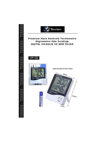 Premium Hava Kontrolü Termometre Higrometre Oda Sıcaklığı Dıjıtal Sıcaklık Ve Nem Ölçer