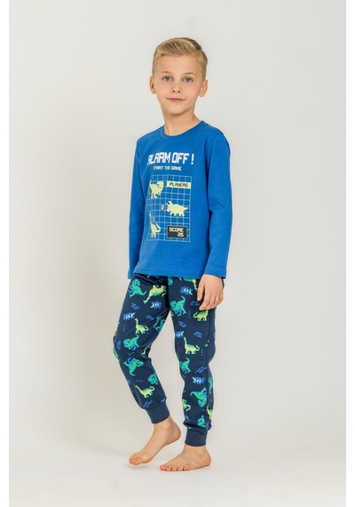Rolypoly Erkek Çocuk Start The Game Mavi Uzun Kol Pijama Takım Rp3860-c-v1 Rp3860-c-v1