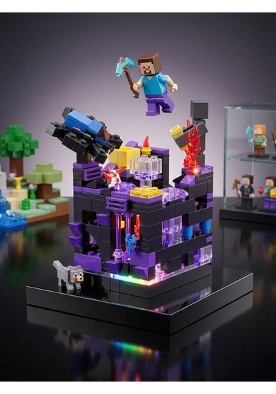 330 Parçalı Işıklı Renkli Parçalı Minecraft Temalı Boşluk Şehri Eğitici Oyuncak Yapı Seti 330 Parçalı Işıklı Renkli Parçalı Minecraft Temalı Boşluk Şehri Eğitici Oyuncak Yapı Seti