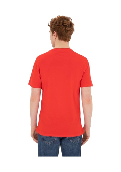 U.S. Polo Assn. Erkek Bisiklet Yaka T-shirt 1573137 Kırmızı