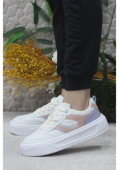 Kinetix Adexa Pu W Bej Hafif Rahat Sneaker Kadın Ayakkabı 001
