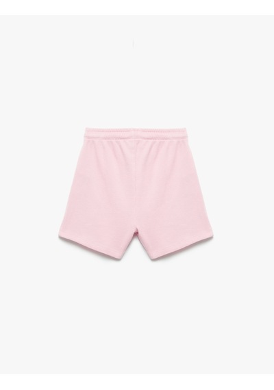 Koton Pamuklu Beli Lastikli Basic Şort Pembe 5skg40051ak Gül