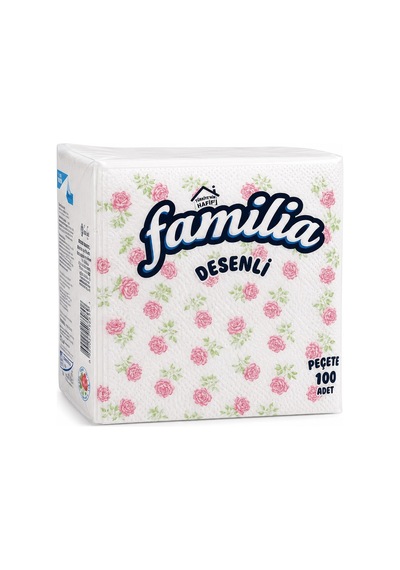 Familia Desenli Peçete 100 Lü X 12 Adet