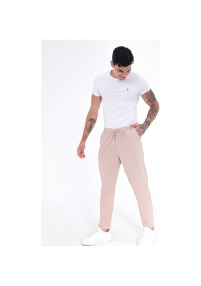 Blayn Jeans Erkek Regular Fit Gabardin Pantolon Günlük Rahat Kesim Klasik Erkek Pantolon Bej