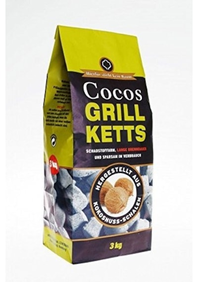 Feuer & Flamme Cocos Briket Mangal Kömürü 3 Kg. Acı Kahverengi