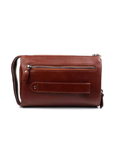 Alphaclub Bag Erkek Hakiki Deri Bordo El Çantası Clutch Portföy Çanta