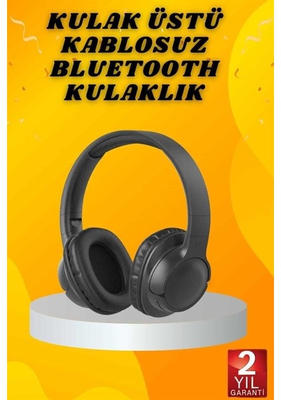 Kulak Üstü Bluetooth Kulaklık Ayarlanabiilir Uzun Pil Ömrü Kablosuz 5.0 Bluetooth Mh-hs3301-2211