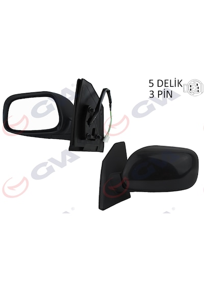 Gva 1071122 Dış Dikiz Aynası Sol Corolla 02 Elektrikli+konveks 3 Fiş Vm-277el