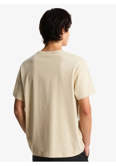 The North Face Nf0a8gqe-dom Essential Center Logo Relaxed Short Erkek T-shirt Bej
