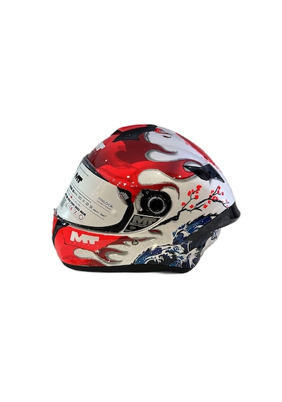 Mt Helmets Targo S Yamanaka 2025 A5 Kapalı Motosiklet Kaskı Kırmızı