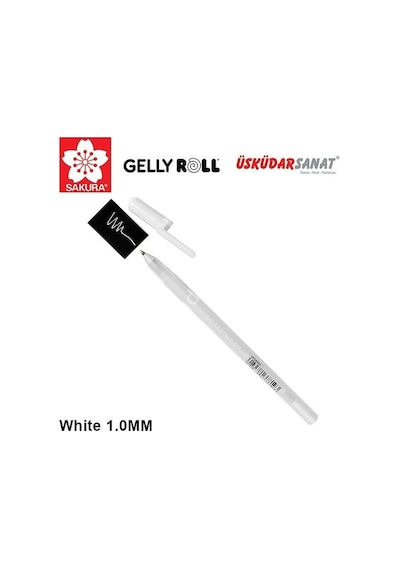 Sakura Gelly Roll Kalem 1.0 Uç Kalınlığı Beyaz