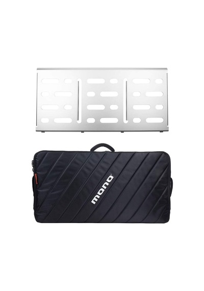 Mono Pfx-pb-l-slv-bdl Large Pedalboard Silver & Touraccessory Case 2.0
