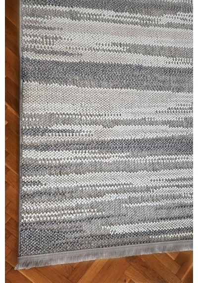 Leiva Home Monaco 0038 Krem Gri Bohem Sisal Bukle Yumuşak Özel Kesim Salon Koridor Mutfak Yolluk Saçaklı Halı 0140-krem/gri/bej