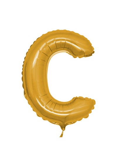 Gold Folyo Balon C Harfi 40 CM