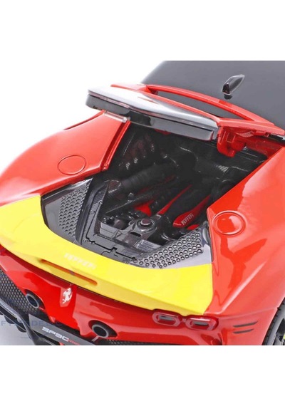 1:18 Ferrari Sf90 Stradale Assetto Fiorano Model Araba Açılabilir Kapılı Metal Koleksiyon Aracı