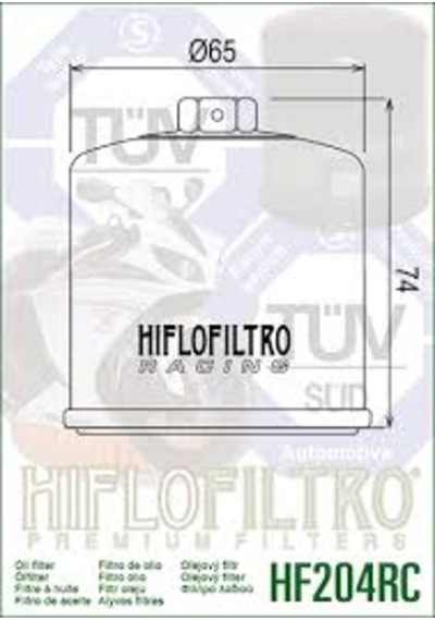 Yamaha Mt07 Performans Yağ Filtresi Hıflo Hf 204 Rc