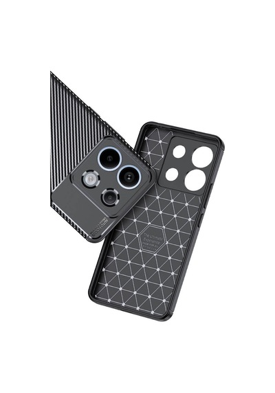 Xiaomi Redmi Note 13 Pro Kılıf Negro Karbon Tasarım Silikon Kılıf