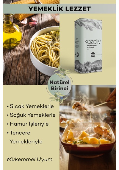 Kozoliv Naturel Birinci Zeytinyağı Teneke 5 L