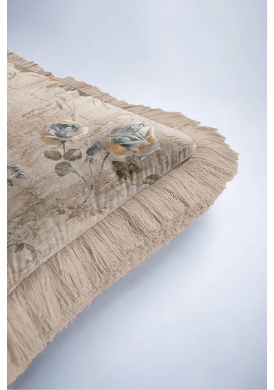 Vintage Çiçek Kadife Saçaklı Yastık Kılıfı-romantik Floral Country Mavi Krem Püsküllü Kırlent Kılıfı Gizli Rota Lime Vintage Çiçek Kadife Saçaklı Yastık Kılıfı-romantik Floral Country Mavi Krem Püsküllü Kırlent Kılıfı Gizli Rota Lime