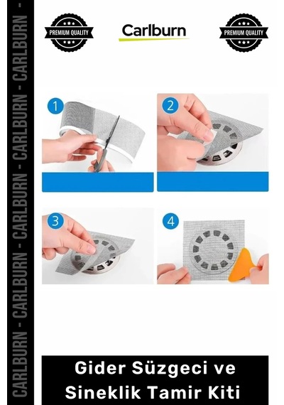 Bant Dayanıklı Güçlü Yapışkan Saç Yakalayıcı Çözüm Gider Süzgeci Sineklik 12 Cm 4 Metre Tamir Kiti Çok Renkli