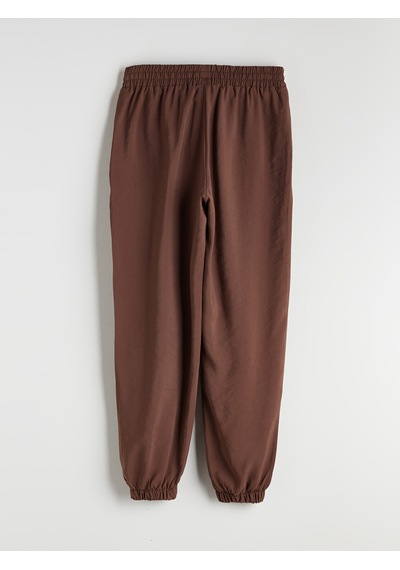 Lcw Vision Kahverengi Beli Lastikli Kadın Jogger Pantolon