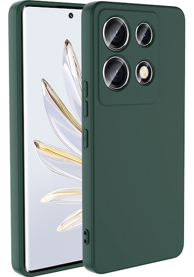 İnfinix Note 30 Vıp Kılıf İçi Kadife Lansman Kapak Koyu Yeşil