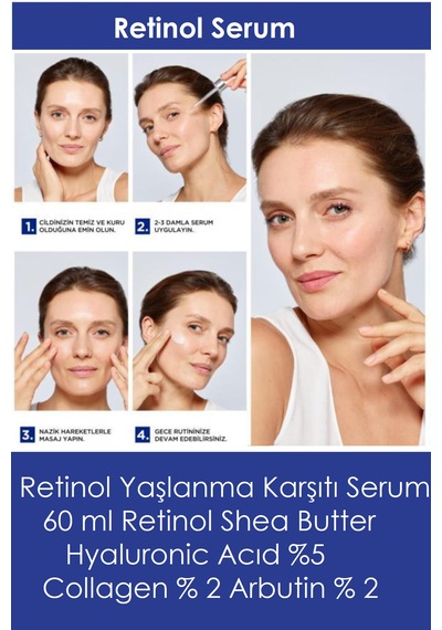 Retinol Serum Retinol Shea Butter Hyaluronic Acid Collagen Arbutin