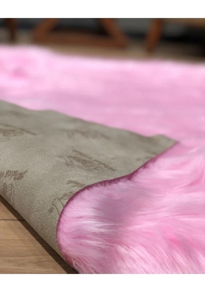 Doğuş Peluş Halı A Post Düz Kesim Pembe