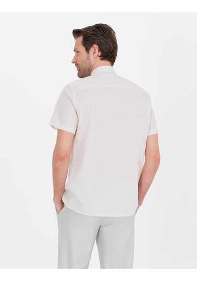 Pierre Cardin Erkek Bej Gömlek Kısa Kollu 50265118-vr011 Bej