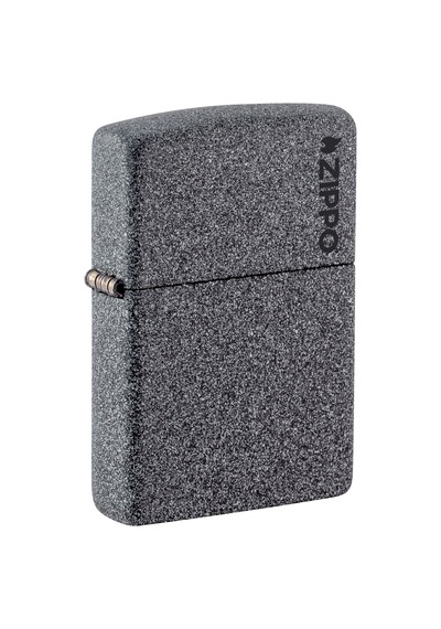Zippo Iron Stone Black Logo Dizayn Çakmak