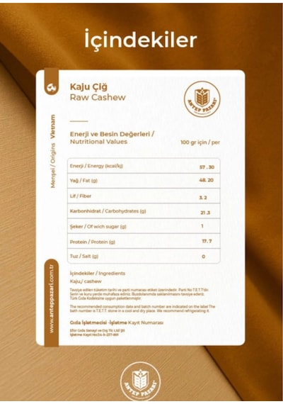Çiğ Kaju - 200 Gram Diğer