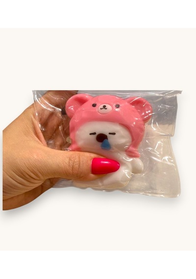Moj Moj Taba Squish Uykucu Ayı Sukuşi Yumuşak Stres Atıcı Oyuncak - 1 Adet