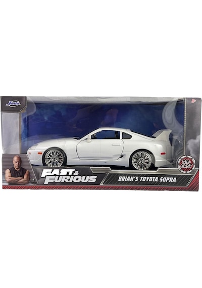 Jada 1:24 Hızlı Ve Öfkeli Fast And Furious Brian's Toyota Supra Beyaz Model Araba