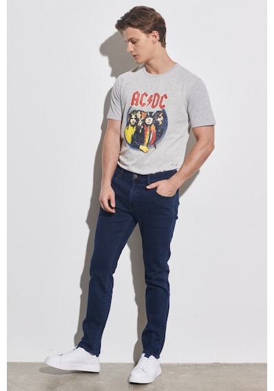 Wrangler Larston Slim Fit Dar Kesim Düşük Bel Esnek Jean Kot Pantolon W18SLR26I Mavi