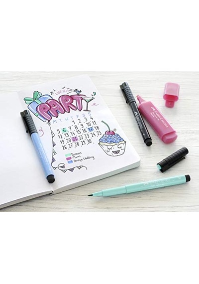 Faber-castell 267125 - Başlangıç Seti Bullet Journaling, 9 Parçalı, Çok Renkli 124-Pembe